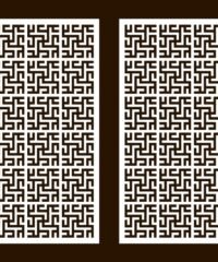 Design pattern screen panel