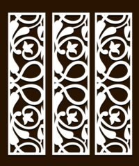 Design pattern screen panel
