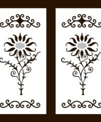 Design pattern screen panel