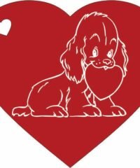 Heart and dog