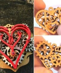 Heart key chain