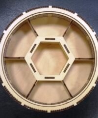 Round box with six compartments