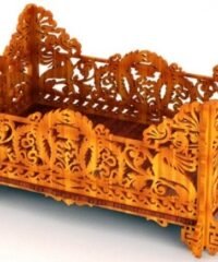 Wooden fruit basket