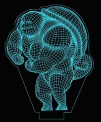 3D illusion led lamp Pokemon