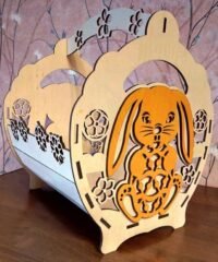 Basket with a rabbit