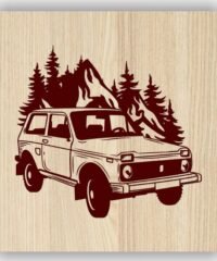 Car and mountain