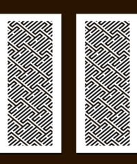 Design pattern screen panel