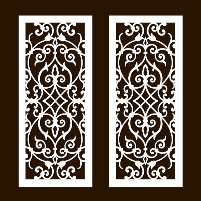 Design pattern screen panel