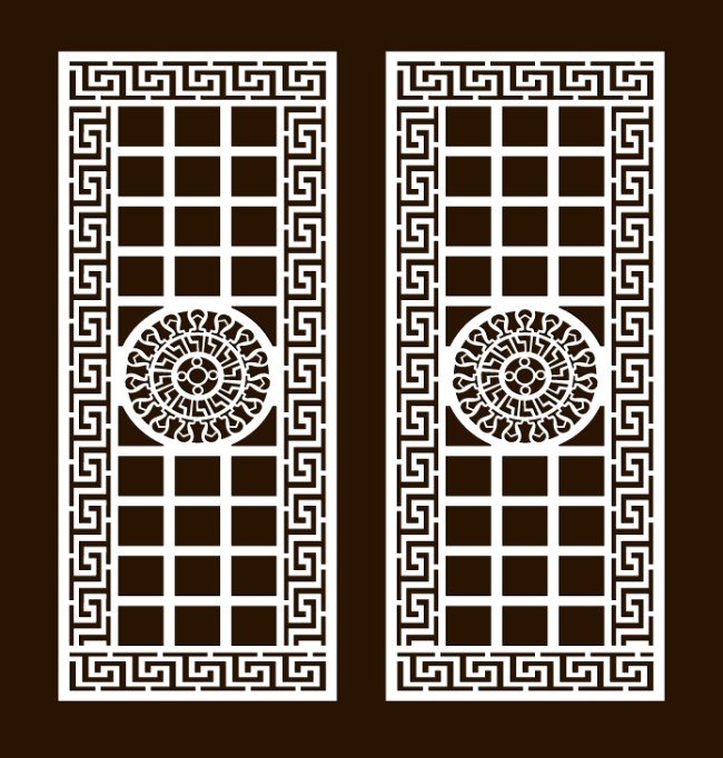 Design pattern screen panel
