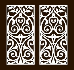 Design pattern screen panel