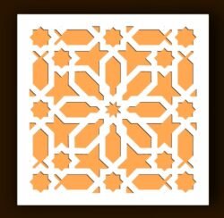 Design pattern screen panel