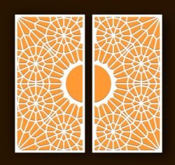 Design pattern screen panel