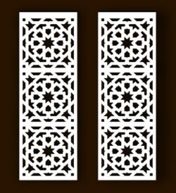 Design pattern screen panel