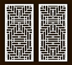 Design pattern screen panel