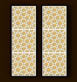 Design pattern screen panel