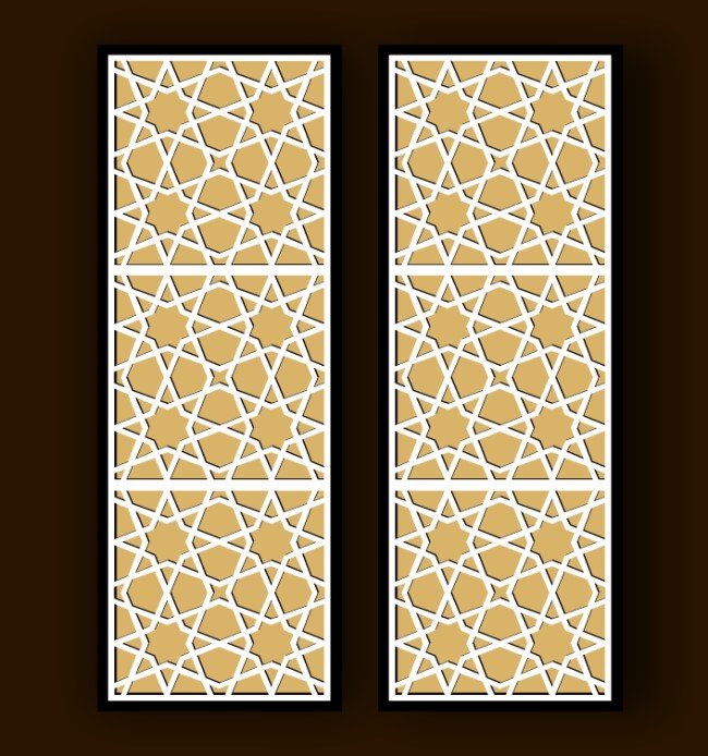Design pattern screen panel