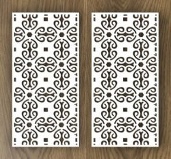 Design pattern screen panel Design pattern screen panel