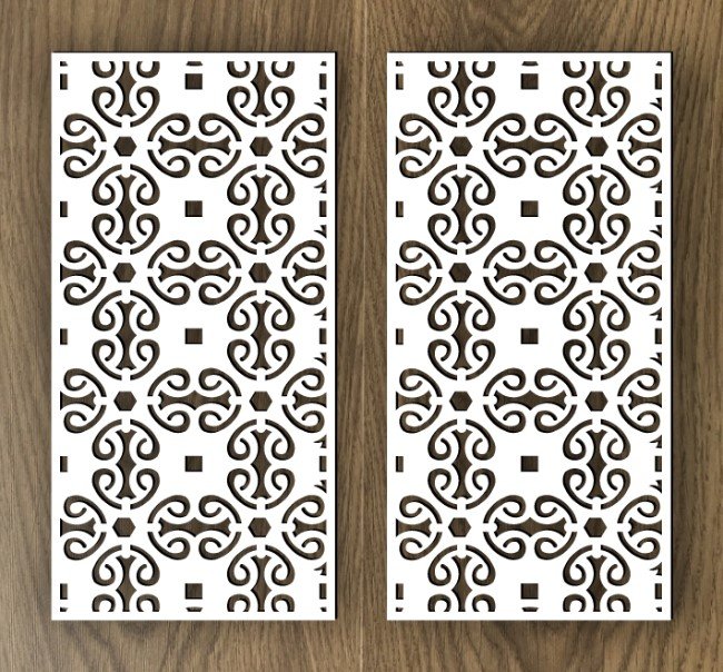 Design pattern screen panel