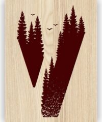 Letter V art