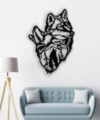 Wolf wall decor