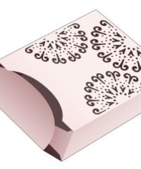 Box and lid with stenciled man