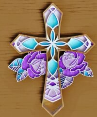 Cross with rose