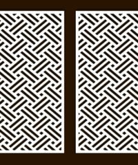 Design pattern screen panel