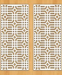 Design pattern screen panel