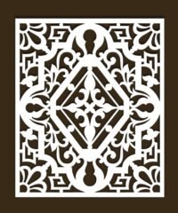 Design pattern screen panel