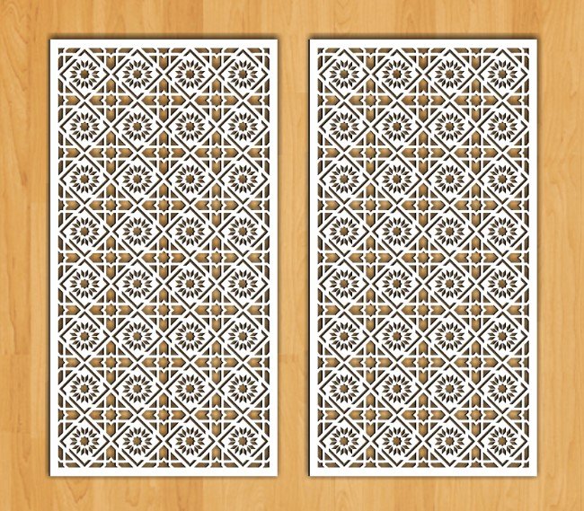 Design pattern screen panel