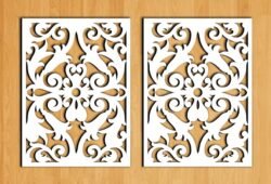 Design pattern screen panel Design pattern screen panel