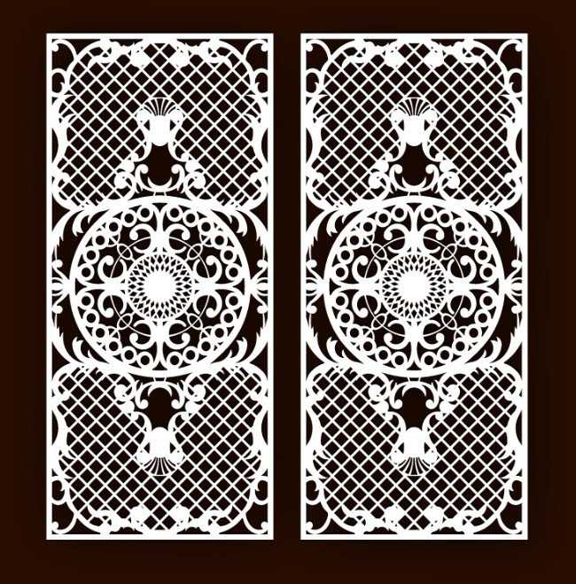 Design pattern screen panel