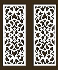 Design pattern screen panel