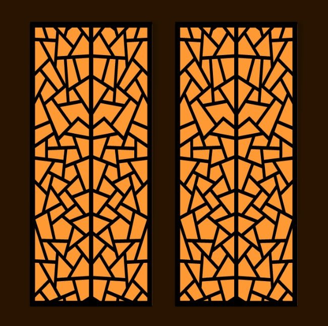 Design pattern screen panel