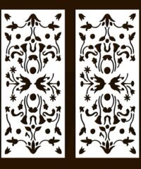 Design pattern screen panel