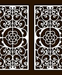 Design pattern screen panel