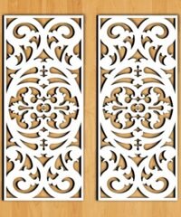 Design pattern screen panel