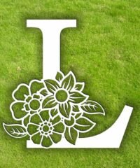 Letter L with flowers