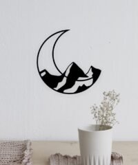 Moon with mountain