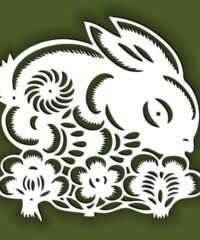 Rabbit with flower