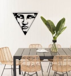 Triangle face wall decor Triangle face wall decor