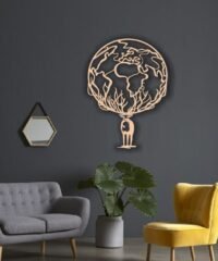 World Deer wall decor