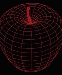 3D illusion led lamp Apple