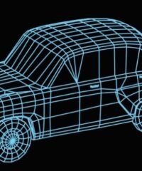 3D illusion led lamp Car