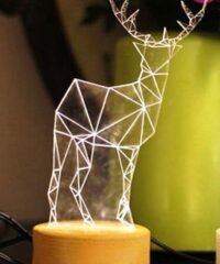 3D illusion led lamp Deer