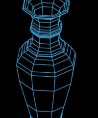 3D illusion led lamp Vase