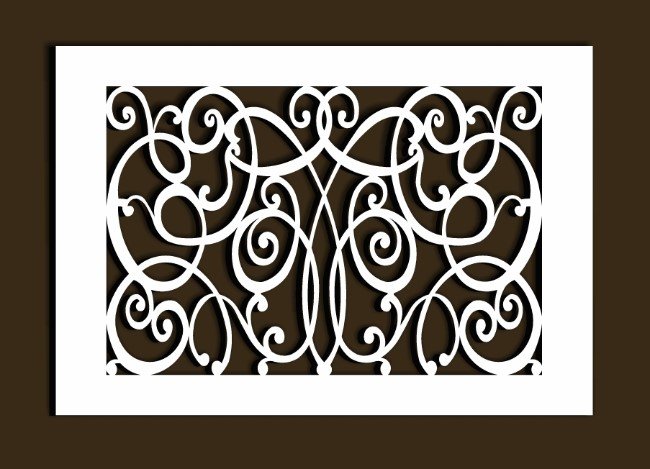 Design pattern screen panel