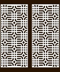 Design pattern screen panel
