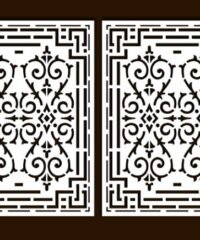 Design pattern screen panel