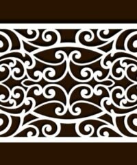 Design pattern screen panel